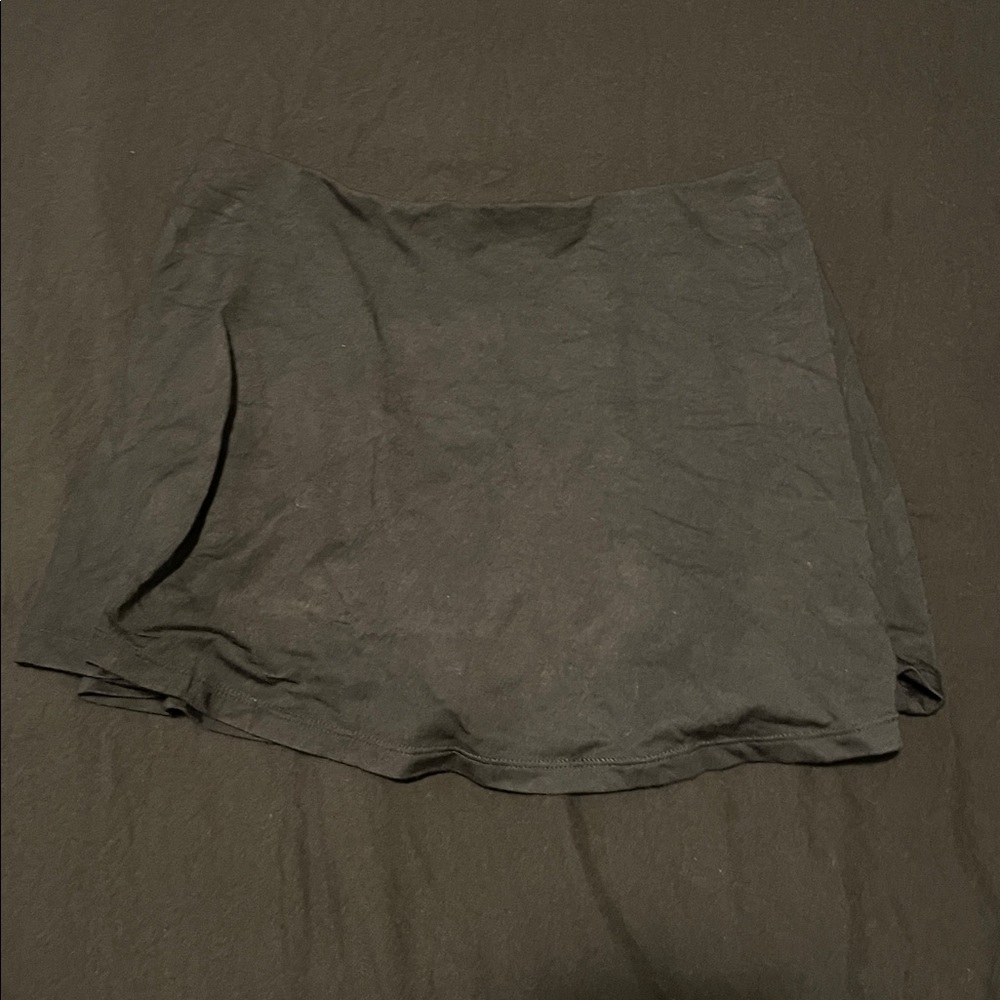Black smooth lounge skort - Picture 3 of 3